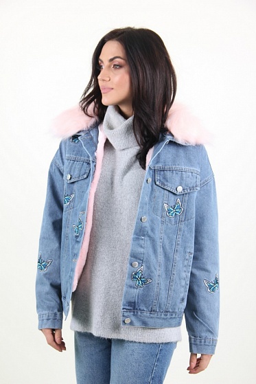 Куртка женская M.J. 1511 с мехом внутри