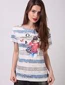 Футболка женская FeiFan 01 с принтом