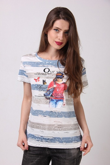 Футболка женская FeiFan 01 с принтом