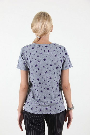 Футболка женская MissFashion 7052 с карманом на груди