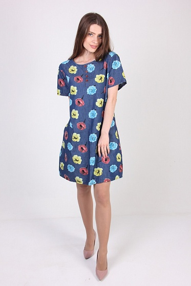 Туника женская LadiesFashion 3333 с пуговицами