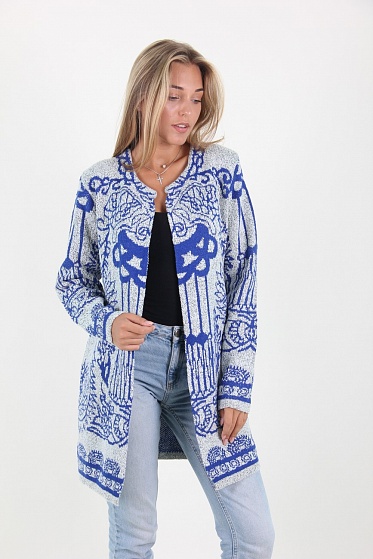 Кардиган женский LadiesFashion 2027 с замком спереди