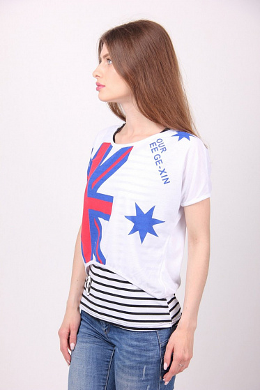 Футболка женская Gishang 1286 двойка