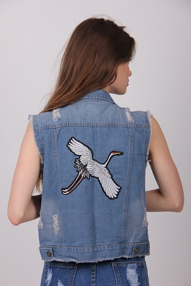 Жилетка женская ClassicFashion 801 джинс