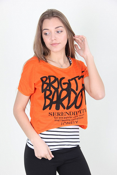 Футболка женская Gishang 12833 двойка