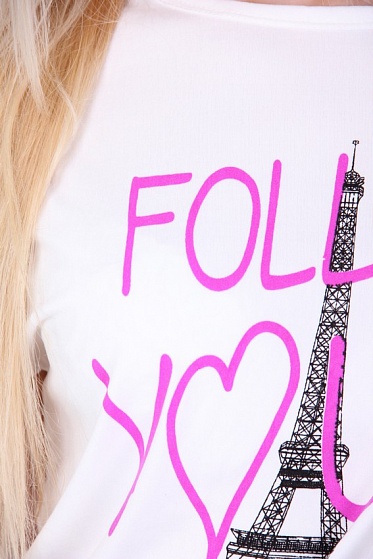 Футболка женская LadiesFashion 1004 с принтом