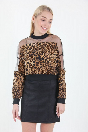 Блузка женская LadiesFashion 1717 с замком сзади