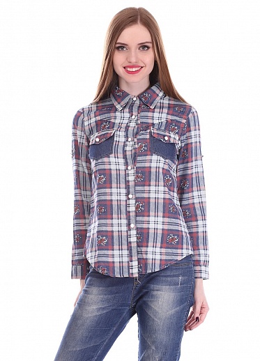Рубашка женская GinmeiyanFashion 017 клетка