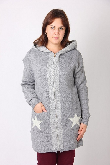 Кардиган женский Ruilibeika 1616 с замком спереди