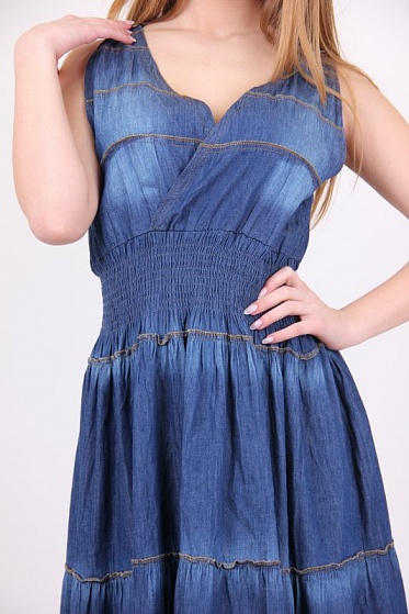 Сарафан женский Carrokar 1019 джинс