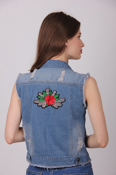 Жилетка женская ClassicFashion 811 джинс