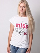 Футболка женская LadiesFashion 1005 с принтом