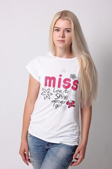Футболка женская LadiesFashion 1005 с принтом