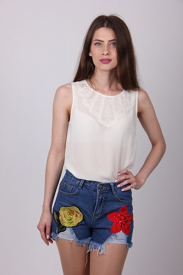 Шорты женские Quality 5015 джинс