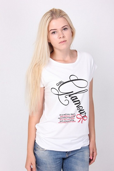 Футболка женская LadiesFashion 1010 с принтом