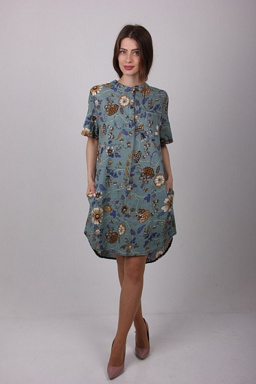 Туника женская LadiesFashion 3348 с пуговицами