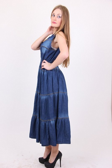 Сарафан женский Carrokar 1019 джинс