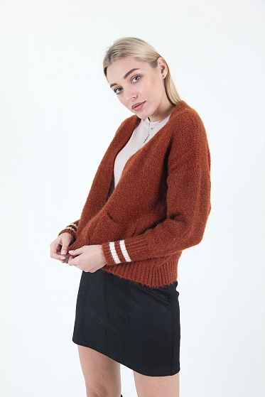 Кардиган женский LadiesFashion 577 с карманами по бокам