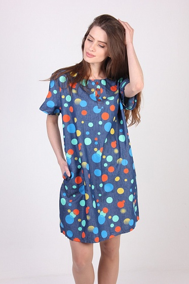 Туника женская LadiesFashion 3332 с пуговицами