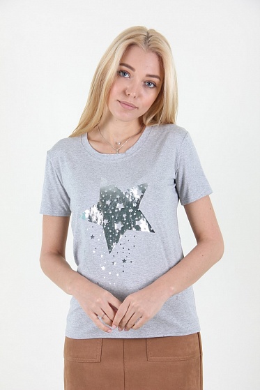 Футболка женская MissFashion 6066 с принтом