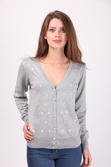 Кофта женская LadiesFashion 1231 с пуговицами