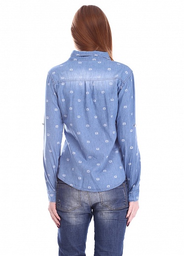 Рубашка женская LadiesFashion 1661 с пуговицами