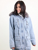 Куртка женская Джинс Lingjeer 405 меховая подкладка