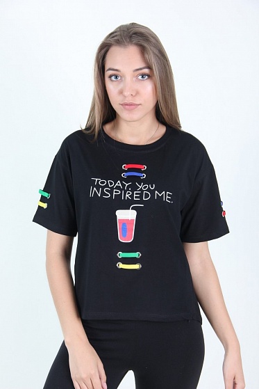 Футболка женская LhuiYiCao 5006 с принтом