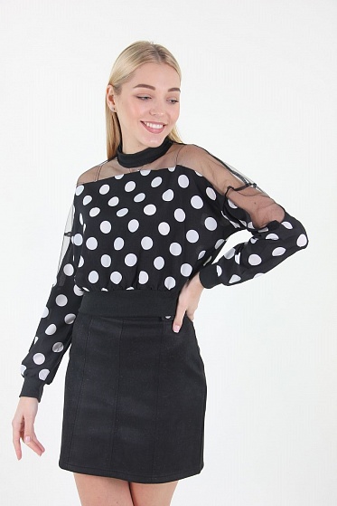 Блузка женская LadiesFashion 1718 с замком сзади