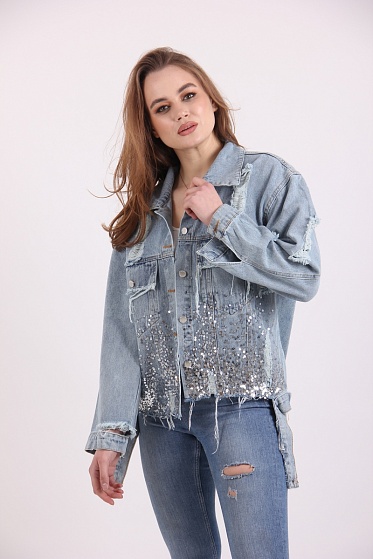 Куртка женская ZUOXIAOYAO 6628 джинс