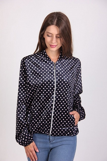 Бомбер женский MissFashion 5021 с замком спереди