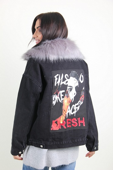 Куртка женская M.J. 1112 с мехом внутри