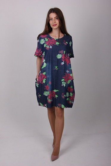 Туника женская LadiesFashion 3350 с карманами по бокам