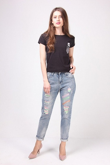 Штаны женские YiZhiXiu 817 джинс