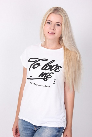Футболка женская LadiesFashion 1011 с принтом