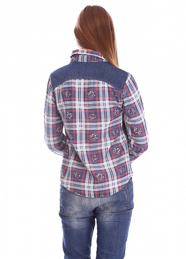 Рубашка женская GinmeiyanFashion 017 клетка