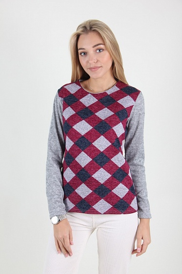 Кофта женская MissFashion 7034 с замком сзади