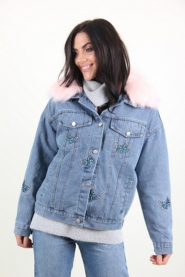 Куртка женская M.J. 1511 с мехом внутри