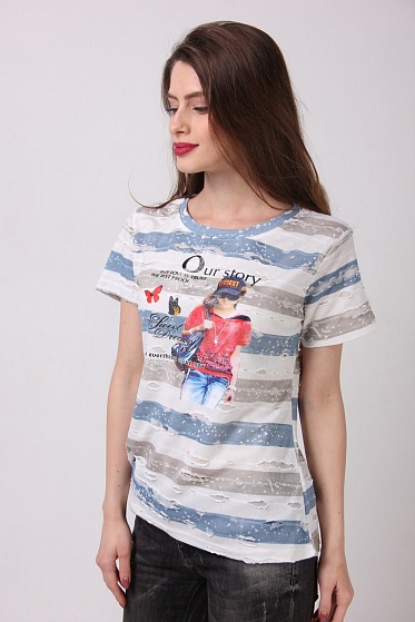 Футболка женская FeiFan 01 с принтом