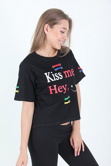 Футболка женская LhuiYiCao 5005 с принтом