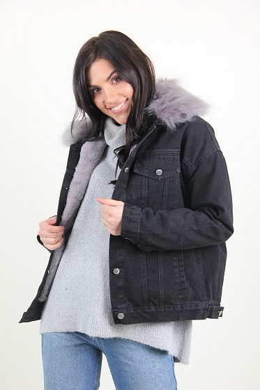 Куртка женская M.J. 1112 с мехом внутри