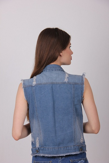 Жилетка женская ClassicFashion 806 джинс