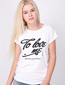 Футболка женская LadiesFashion 1011 с принтом