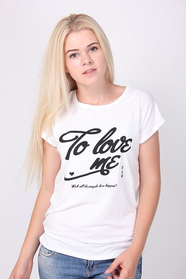 Футболка женская LadiesFashion 1011 с принтом