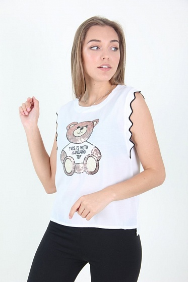 Блузка женская LadiesFashion 5012 с принтом