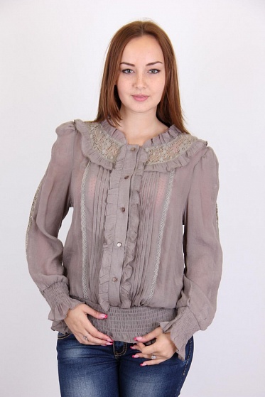 Блузка женская EURO'S 13120 (3039) с пуговицами