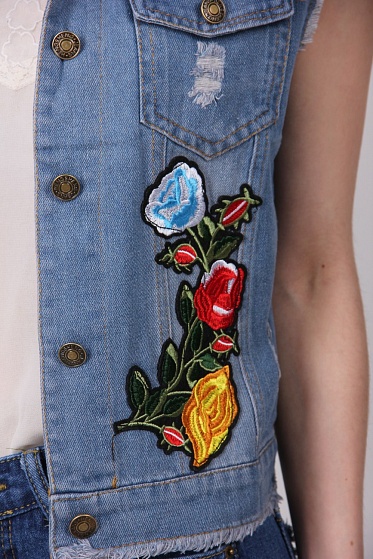 Жилетка женская ClassicFashion 822 джинс