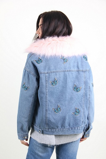 Куртка женская M.J. 1511 с мехом внутри