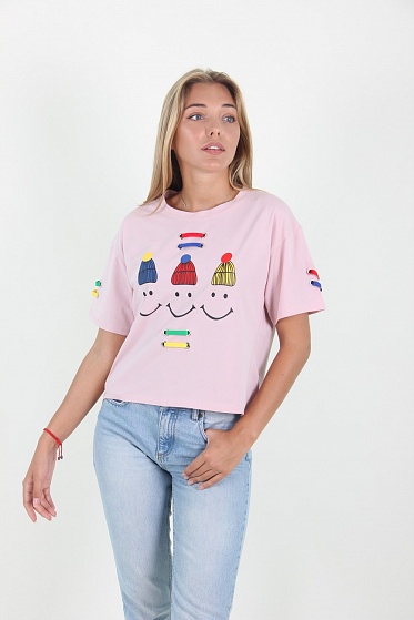 Футболка женская LadiesFashion 5007 с принтом