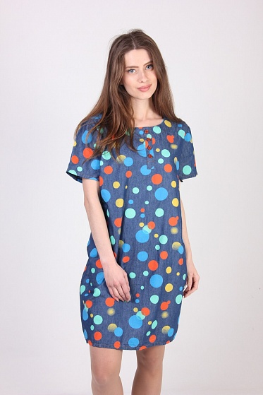 Туника женская LadiesFashion 3332 с пуговицами